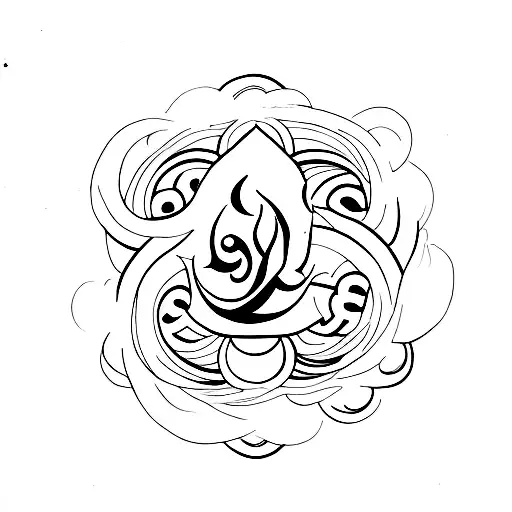 aum  tattoo design idea