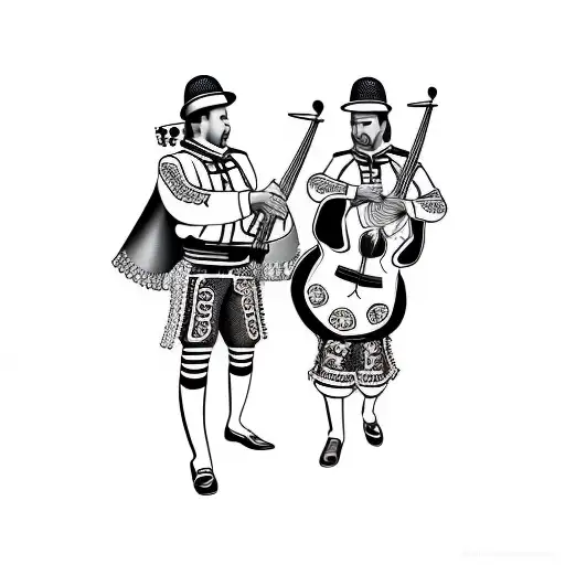 mariachis  tattoo design idea