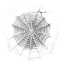 Spider Web tattoo design idea