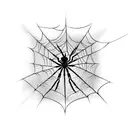 Spider Web tattoo design idea