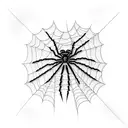Spider Web tattoo design idea