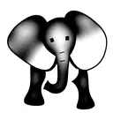 Elephant, growth tattoo design idea