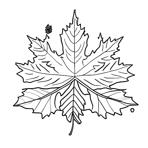 Maple Leaf tattoo design idea