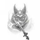 Keyblade tattoo design idea