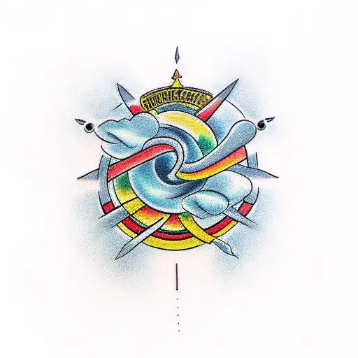 eternity artwork tattoo design idea