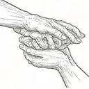 Lesbian hand choking tattoo design idea