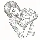 Lesbian hand choking tattoo design idea