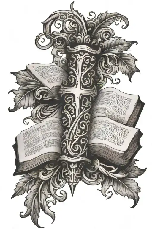 Bible verses tattoo design idea