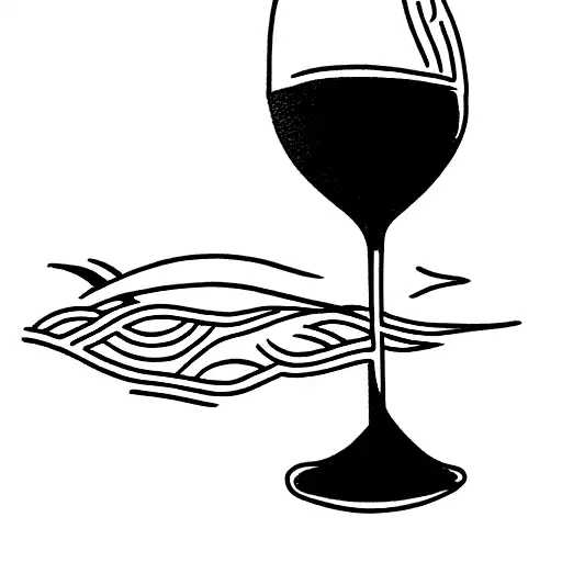 porto wine and a duck tattoo design idea
