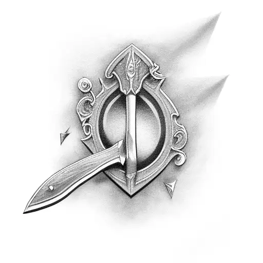 SHARP Axe nan tattoo design idea