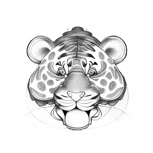 tigger lily tattoo design idea