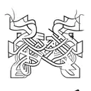 text "Σίσυφος" on back triceps, first three letters in black and last three letters in red  tattoo design idea