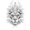 WINGED LION  tattoo design idea