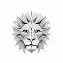 WINGED LION  tattoo design idea