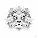 winged lion  tattoo design idea
