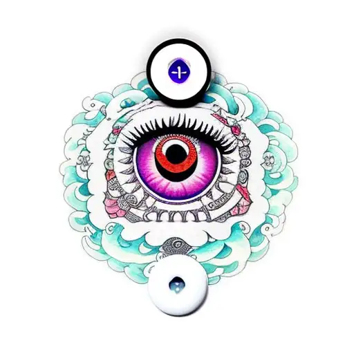 Coraline's button eyes  tattoo design idea