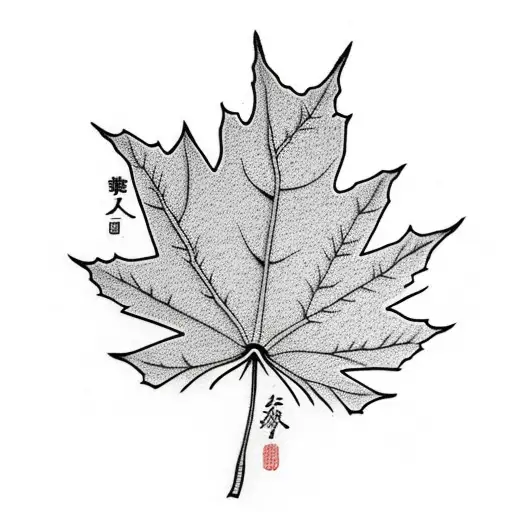 Maple Leaf tattoo design idea