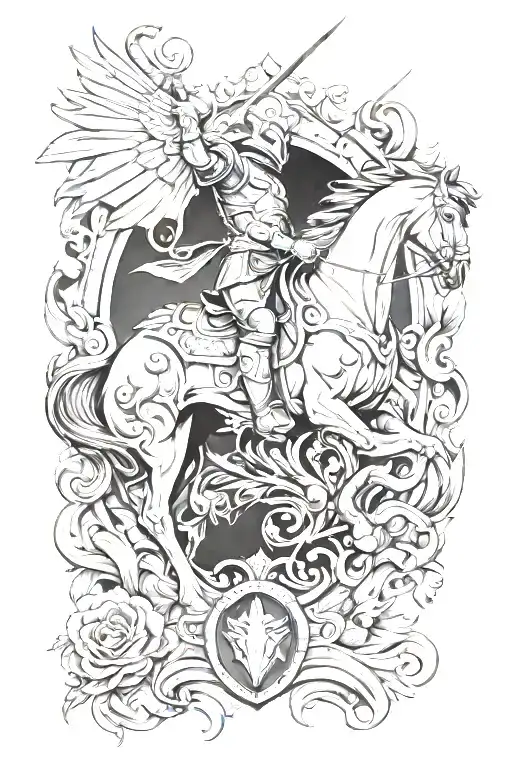 White Knight Syndrome tattoo design idea