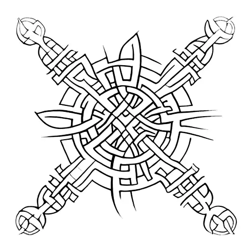 Celtic Cross tattoo design idea