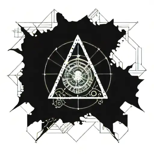 Nautical map tattoo design idea