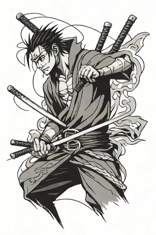 zoro itachi bleach tattoo design idea
