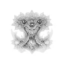 lace garter band tattoo design idea