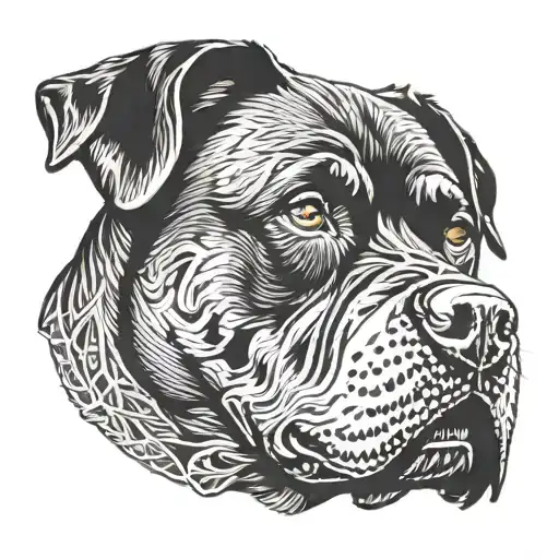 Rottweiler tattoo design idea