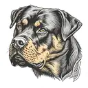 Rottweiler tattoo design idea