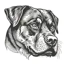 Rottweiler tattoo design idea