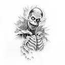 beetlejuice tattoo design idea