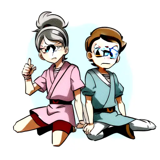 ricky amd morty tattoo design idea