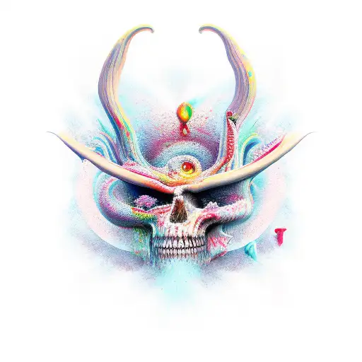 calmness holds back chaos tattoo design idea