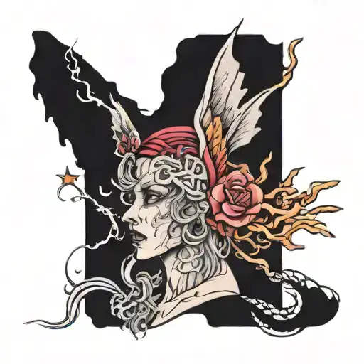 Anxiety tattoo design idea