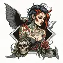 Anxiety tattoo design idea