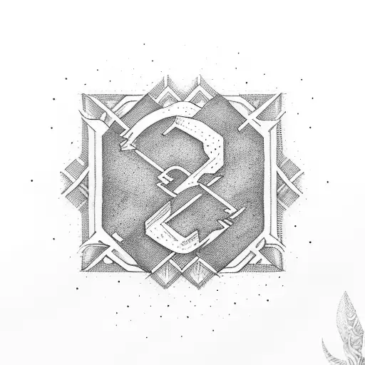letter G tattoo design idea