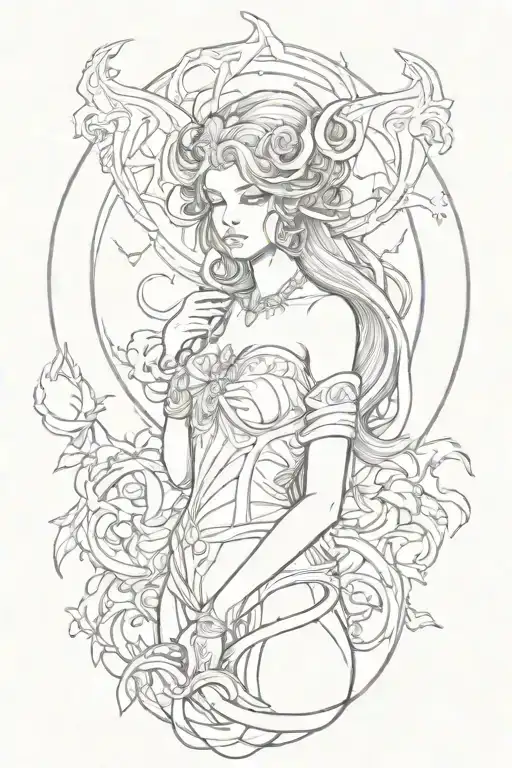 Lilith  tattoo design idea