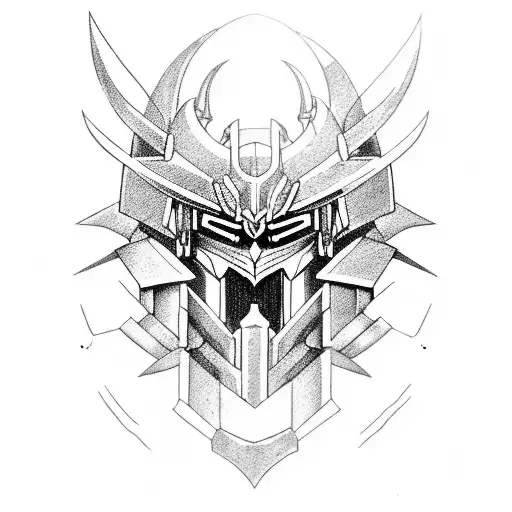 Berserk armor and Gundam barbatos  tattoo design idea