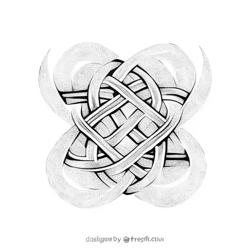 witch's knot tattoo design idea