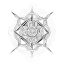 witch's knot tattoo design idea