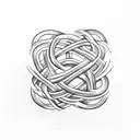 witch's knot tattoo design idea