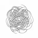 witch's knot tattoo design idea