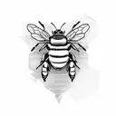 Bee beyonce inspired tattoo design idea