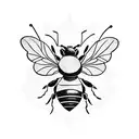 Bee beyonce inspired tattoo design idea