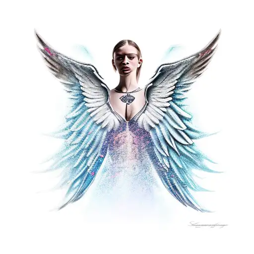 Seraphim angel tattoo design idea