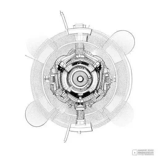 engine dissected  tattoo design idea