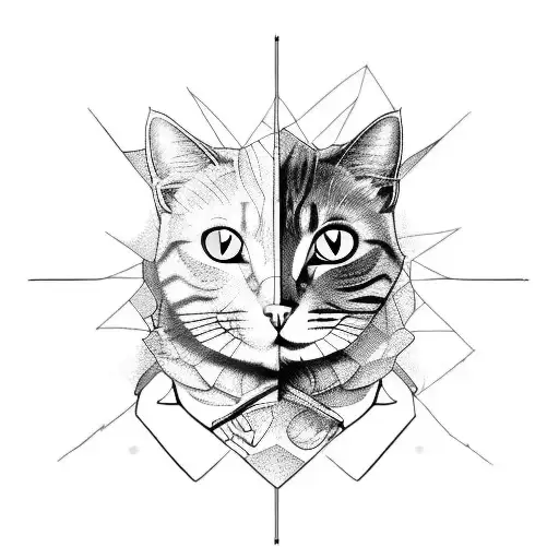  cat engine dissected  tattoo design idea