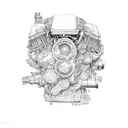  car engine dissected  tattoo design idea