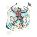 americana tattoo design idea