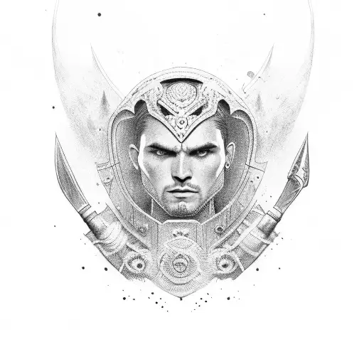 illyrian warrior tattoo design idea