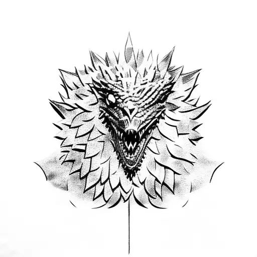 game of thrones stark theme tattoo design idea